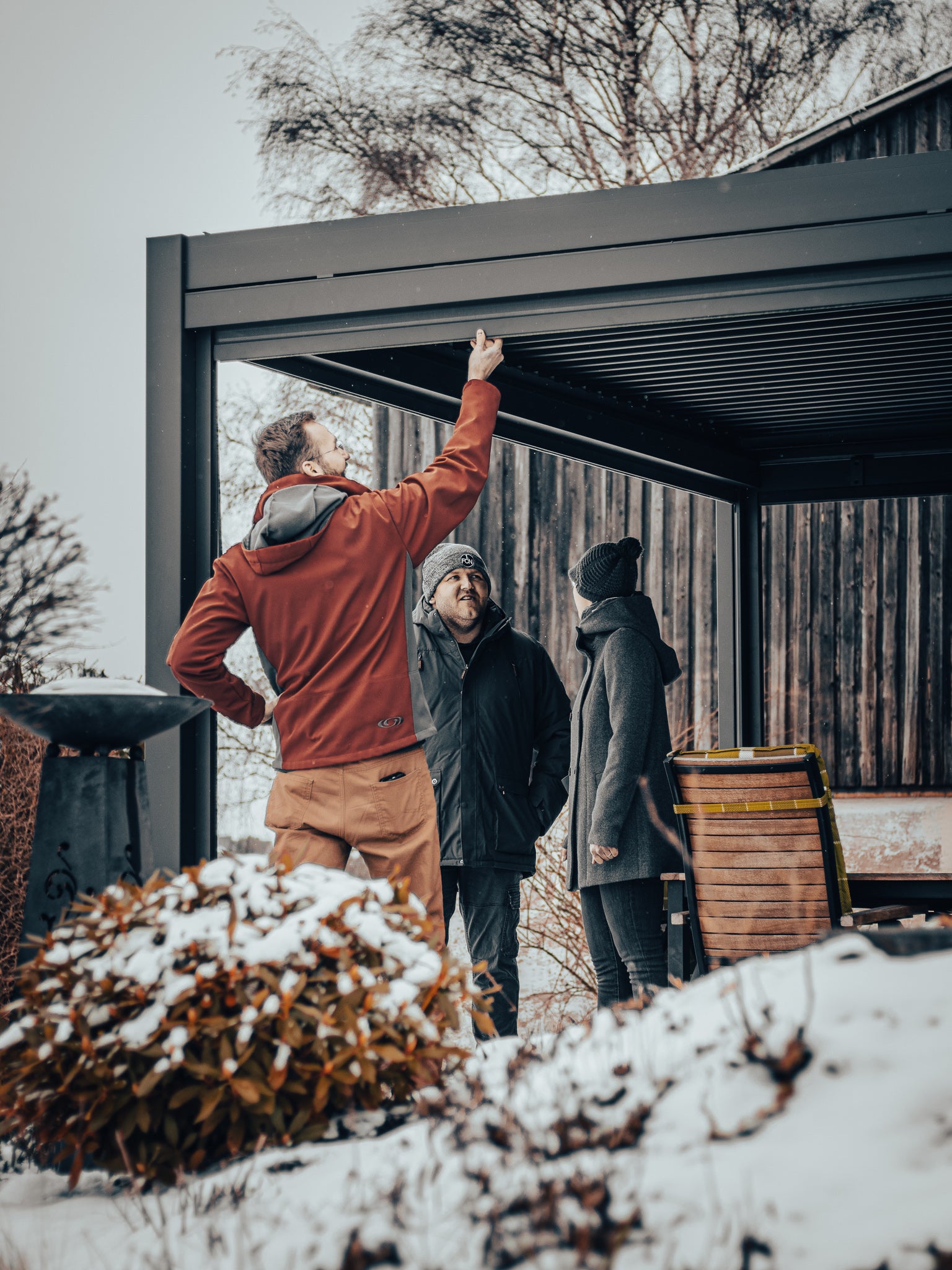 Pergolux pergola i grå, 3x4 m