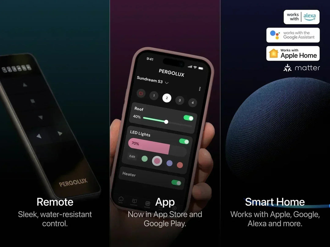 Anslut din pergola till smart hem: Matter, Thread, Alexa, Google Home och SmartThings