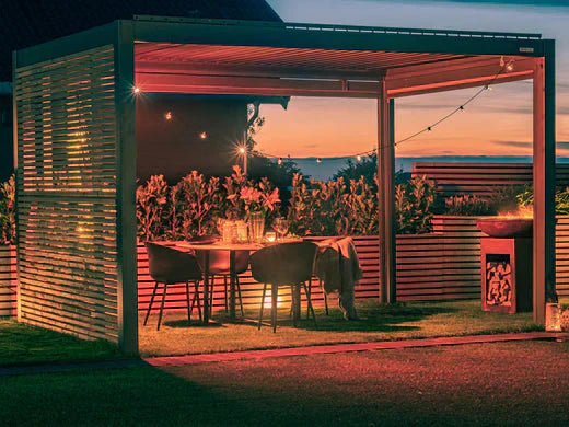 Utrusta terrassen med en värmare