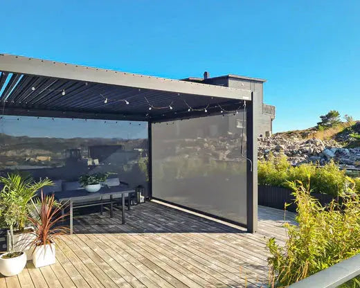 Solskydd för din terrass: Den bästa inspirationen! PERGOLUX Sverige